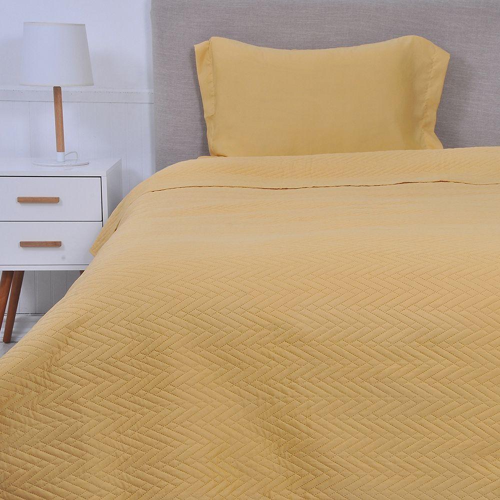 Quilt Cordoba lisa Mashini 1.5 P Mostaza-0