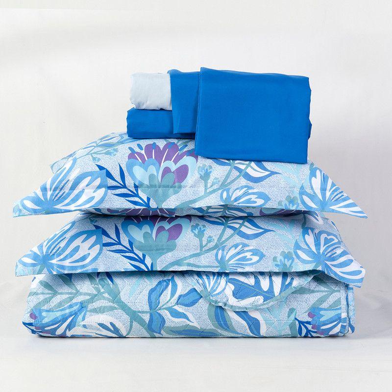 Set Quilt + Sabana Estampada 2 P Aloe-2