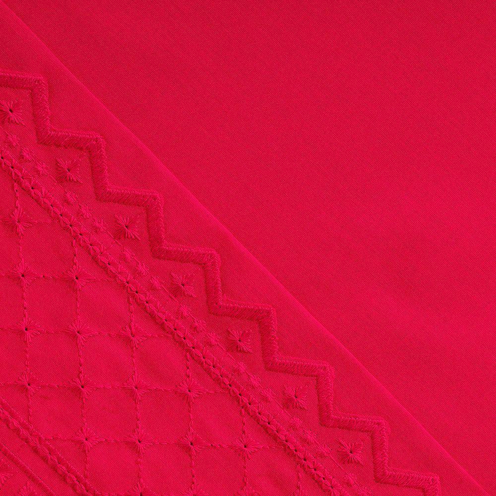 Sabana  Broderie Bordada King Bricks Rojo-1