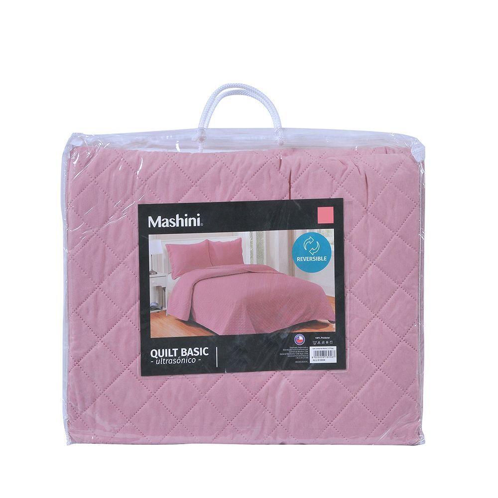 Quilt Cordoba lisa Mashini 1.5 P Rosa-2