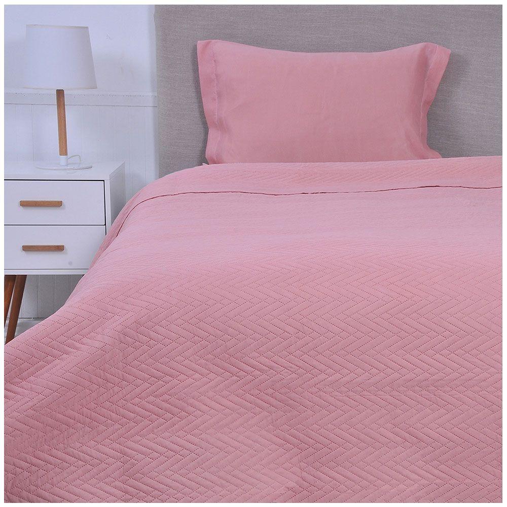 Quilt Cordoba lisa Mashini 1.5 P Rosa-0