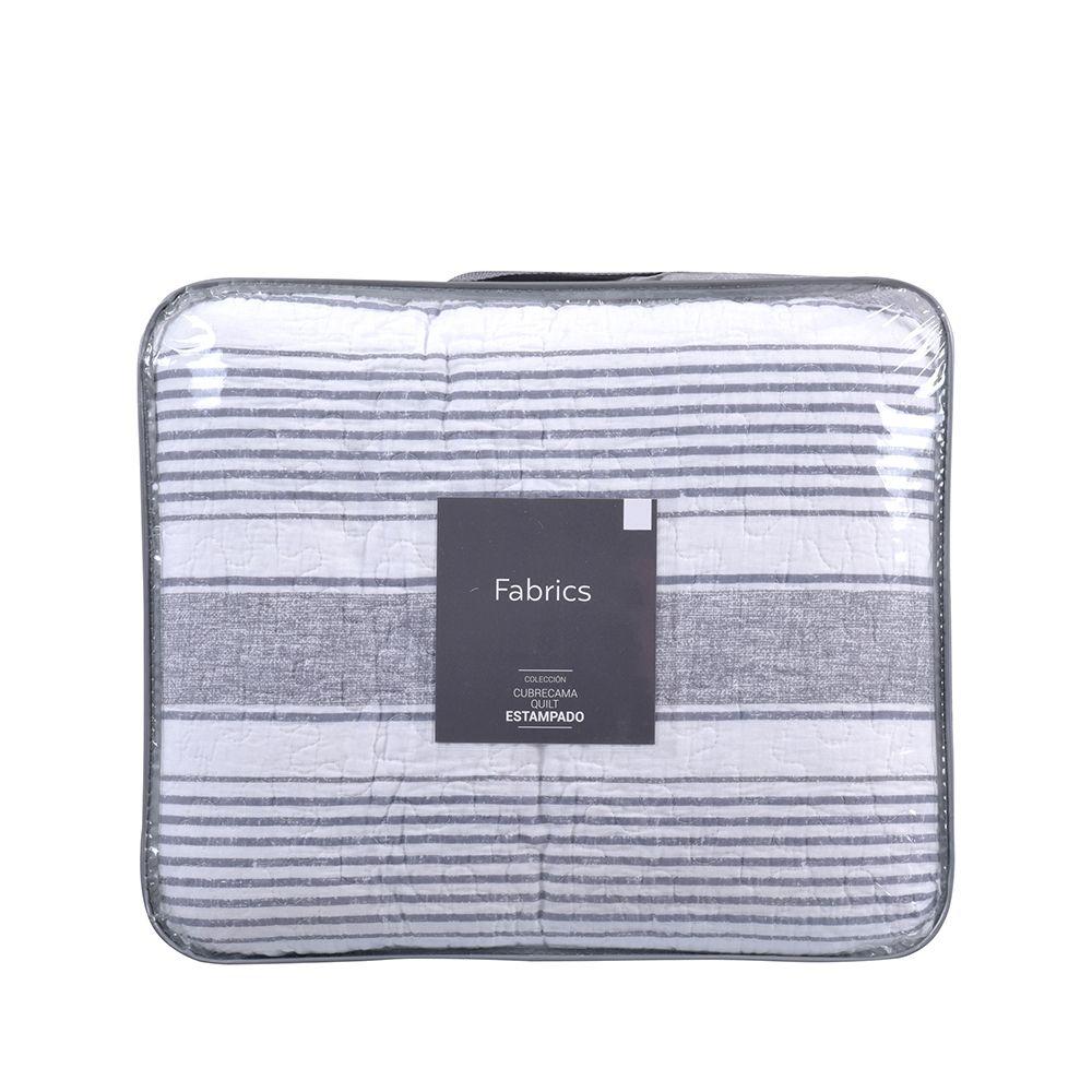 Cubrecama Quilt Est. S.King behancy boho blanco Fabrics-2