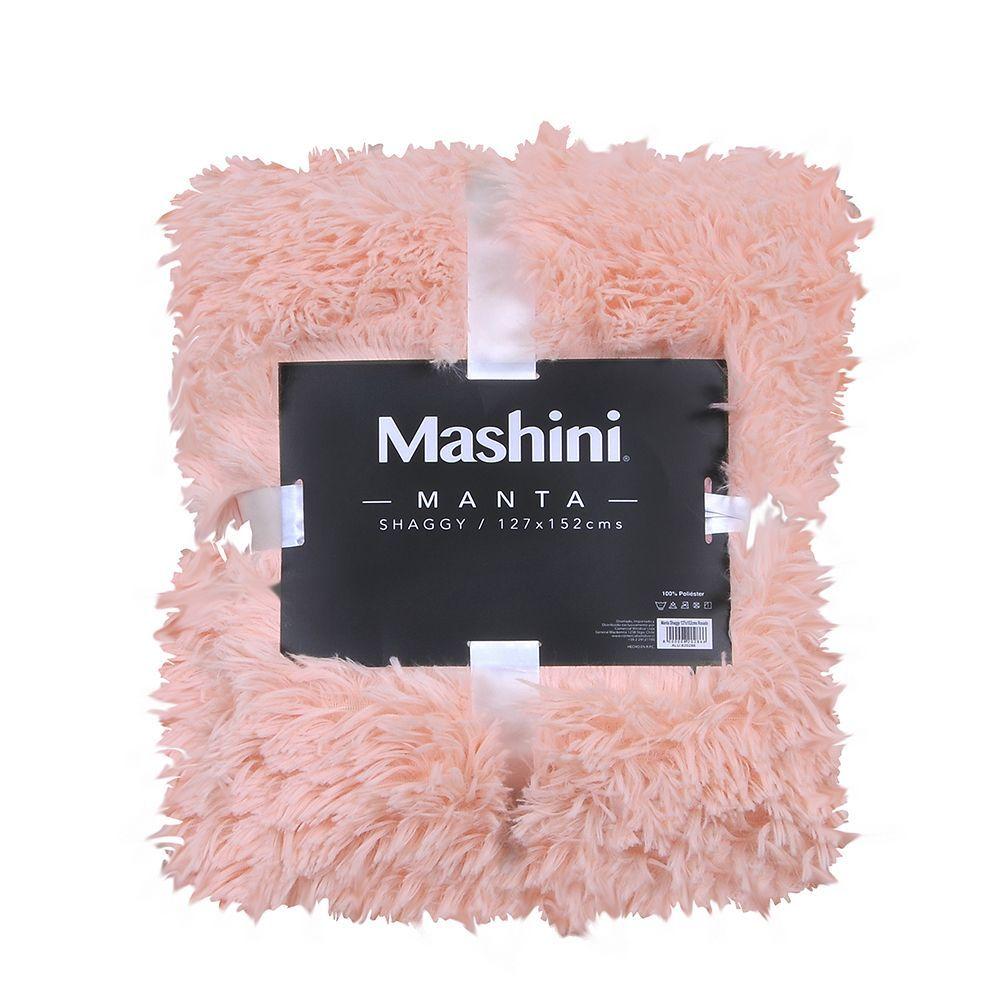 Manta Shaggy 127x152 Rosado-2