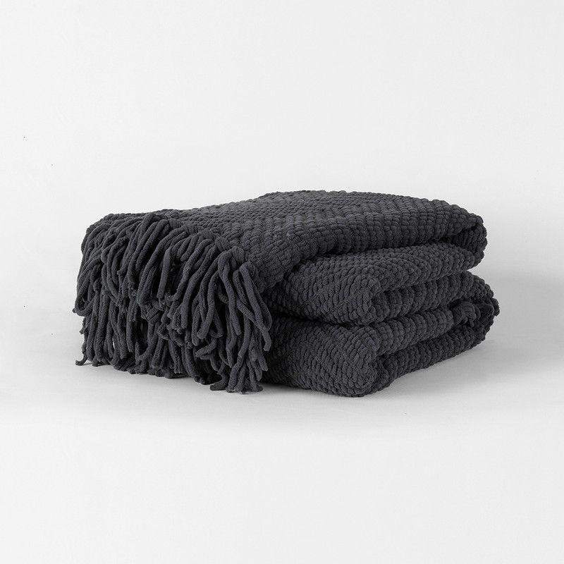 Manta chunky zigzag Marengo-0