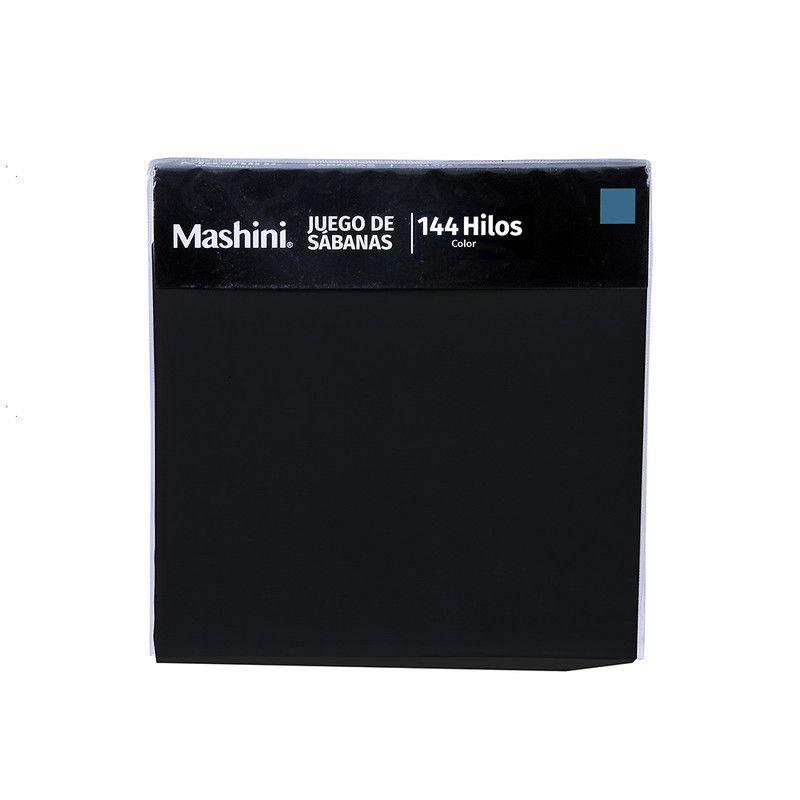 Sabana lisa 144 Colores Super King Negro-2