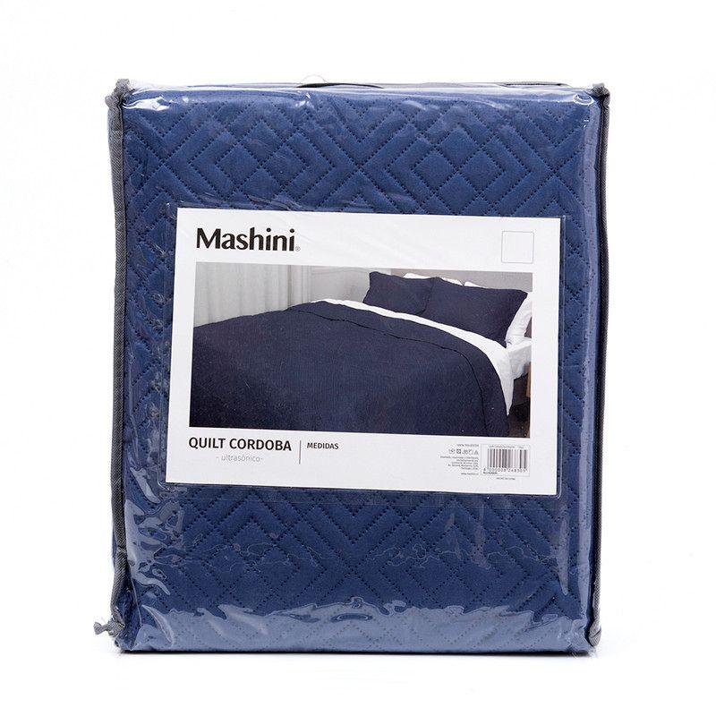 Quilt Cordoba lisa 1.5 P Azul-4