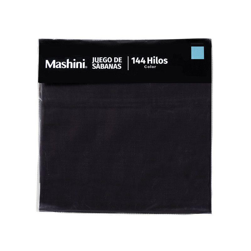 Sabana lisa 144 Colores King Negro-2