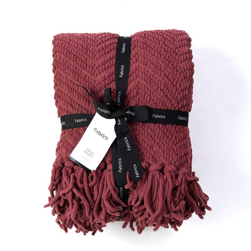 Manta chunky zigzag Berry-2