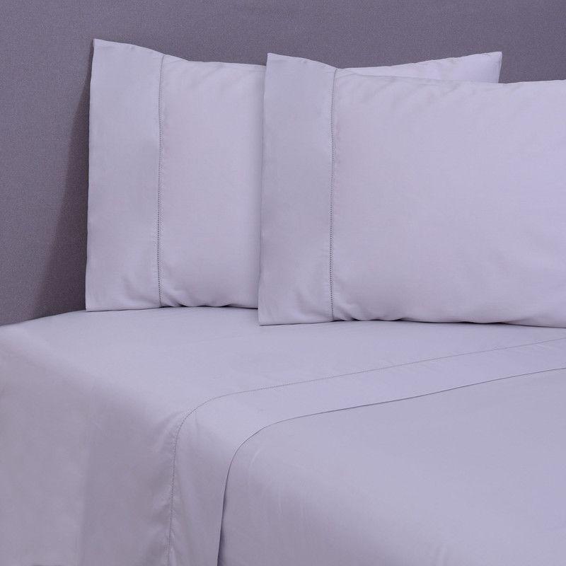 Sabana lisa  400 hilos S.King gris claro-0