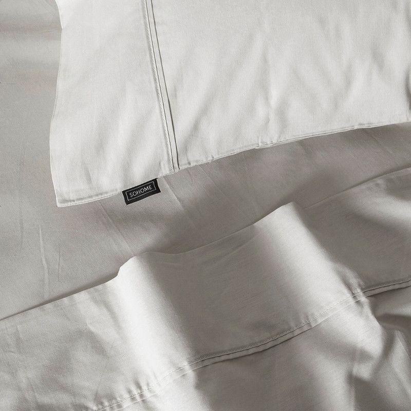 Sabanas Lisa Sohome 180H 1.5 PL Light Gray-1