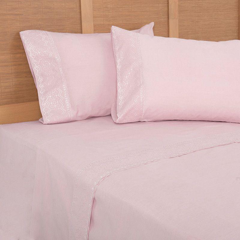 Sabana Broderie Geo 2 P Malva-2
