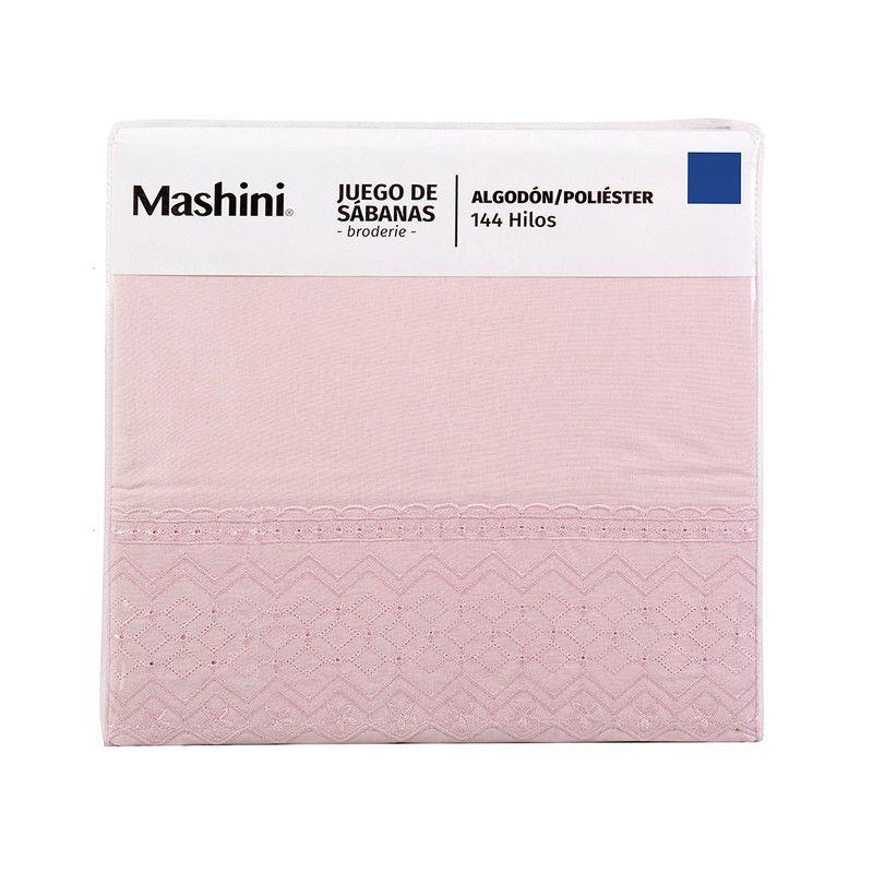 Sabana Broderie Geo 2 P Malva-4