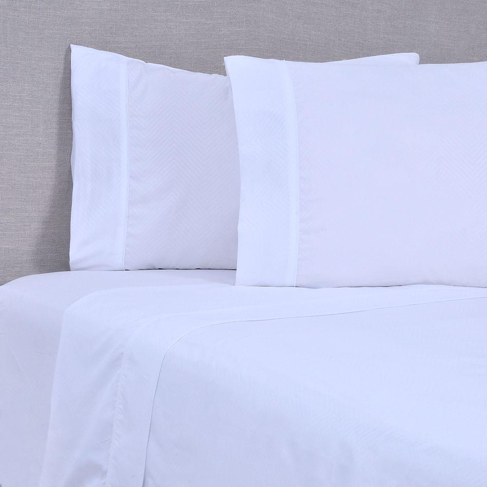 Sabana lisa  MF Embossed 2 P Blanco-0