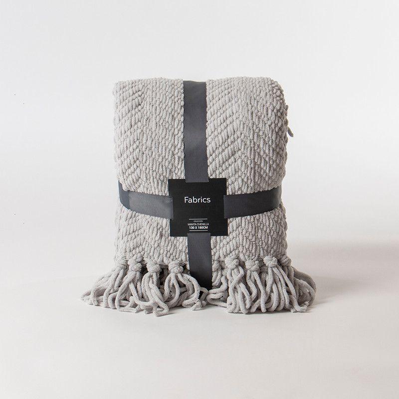 Manta chunky zigzag Perla 130x180 cms-3