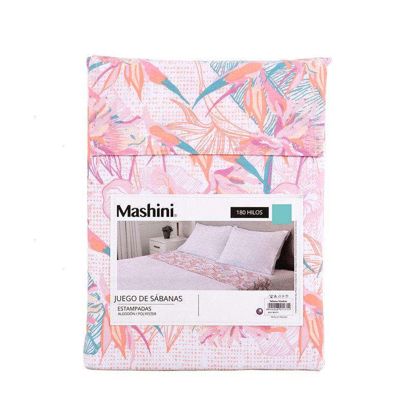 Sabana estampada  180 Hilos Super King Paradiase-5