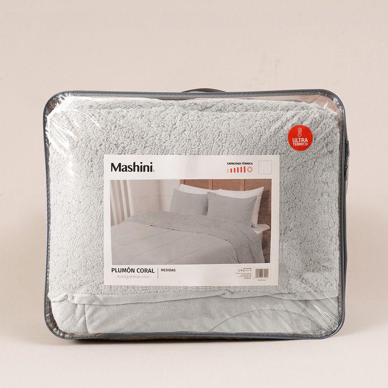 Plumon Coral Sherpa King Gris Inv-3