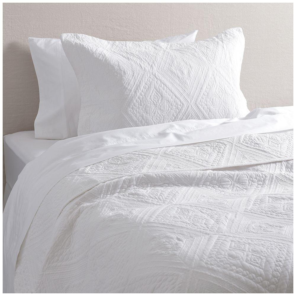 Cubrecama Quilt Diamante 1.5 Pl blanco Fabrics-0