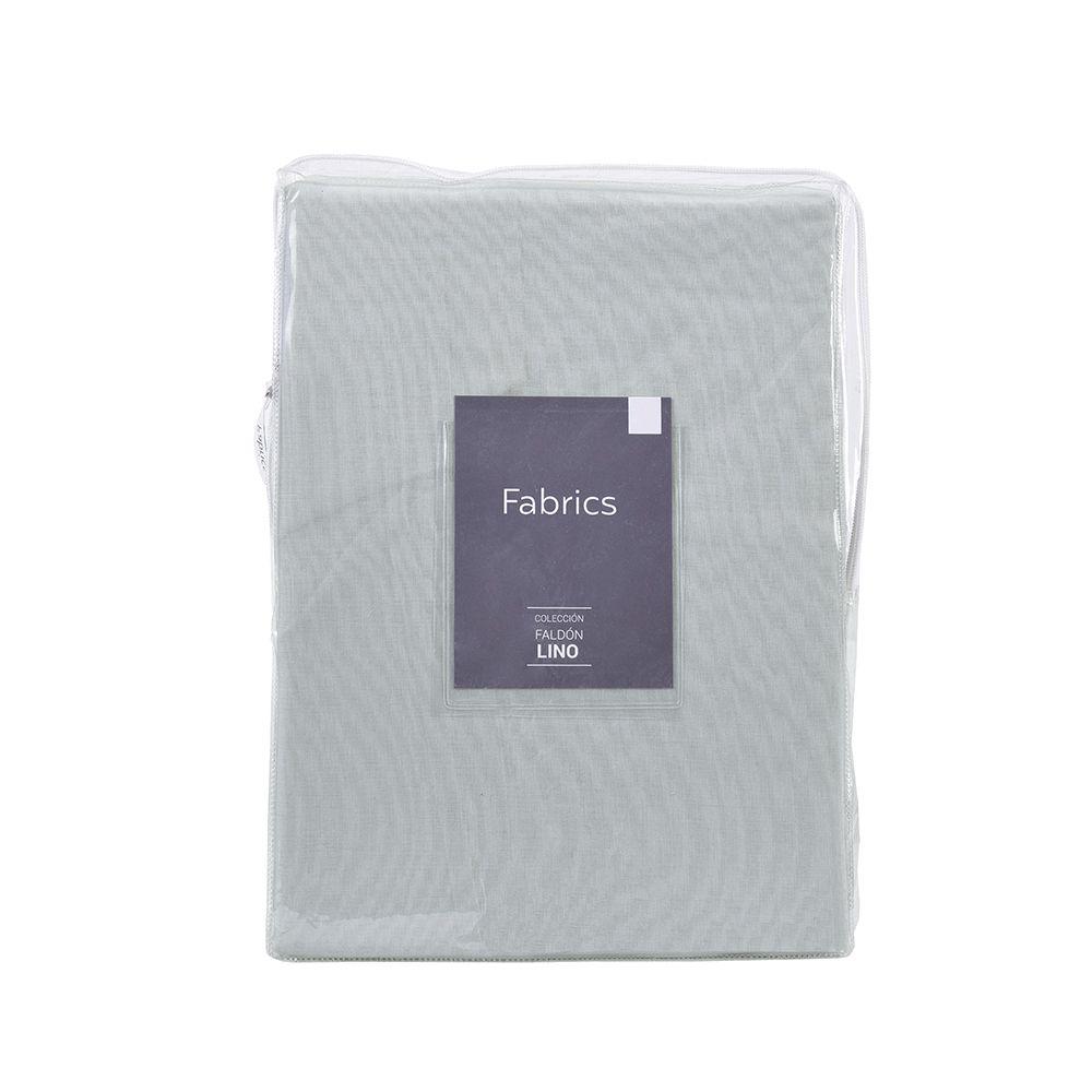 Faldon lino King Gris Claro Fabrics-1