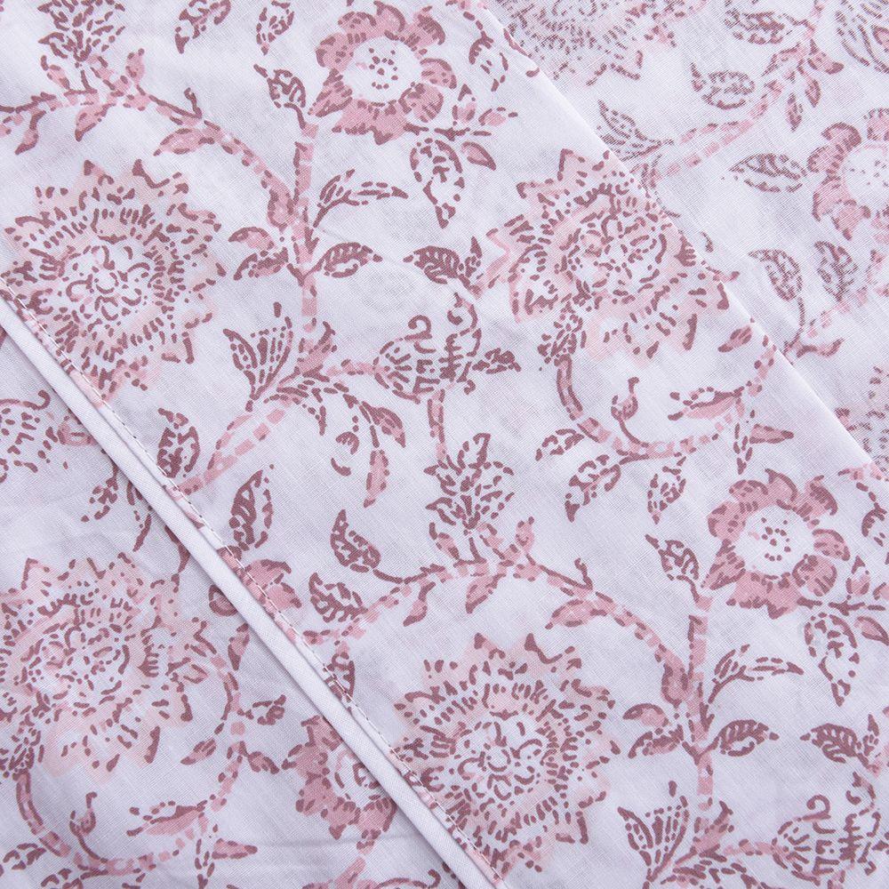 Sabana Estampada  180 h  King rosada flower boho-1