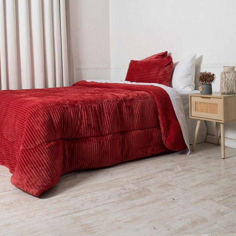 Plumon Corduroy Coral Sherpa 2 P Rojo-1