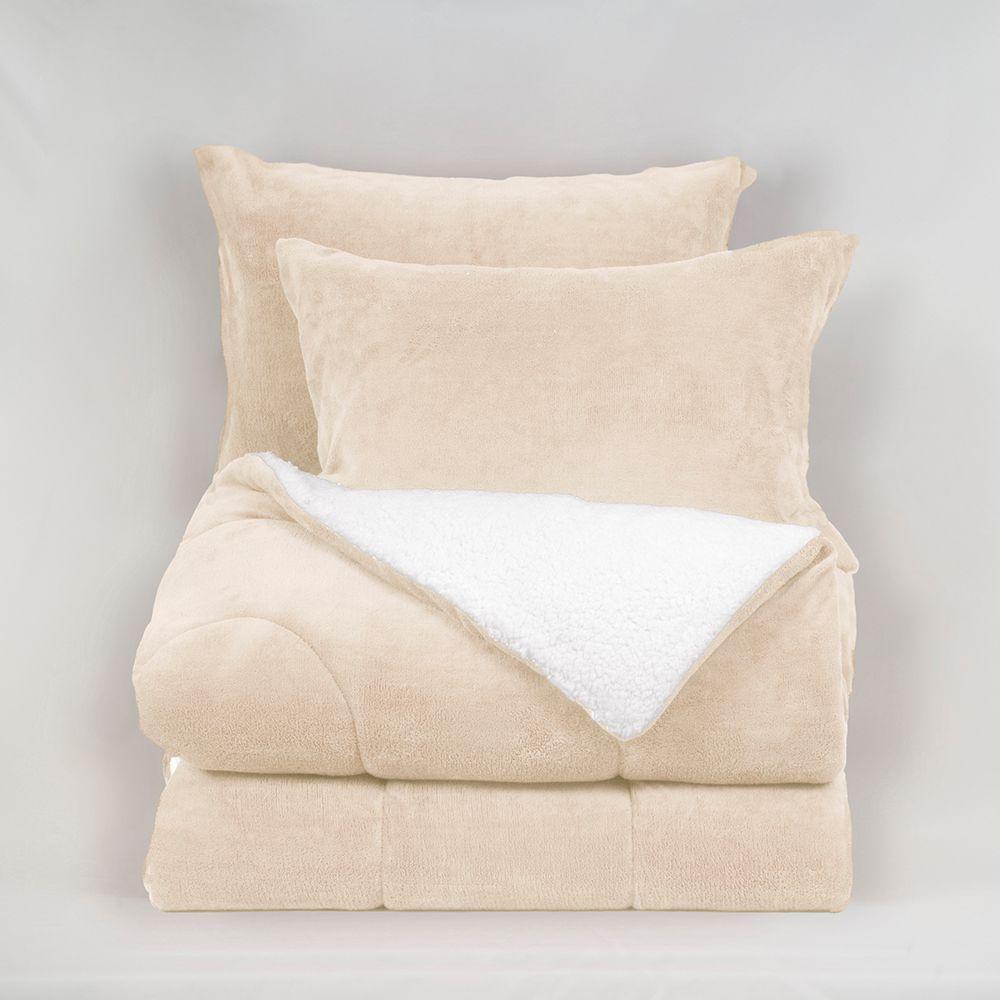 Plumon Coral Sherpa King Beige-1