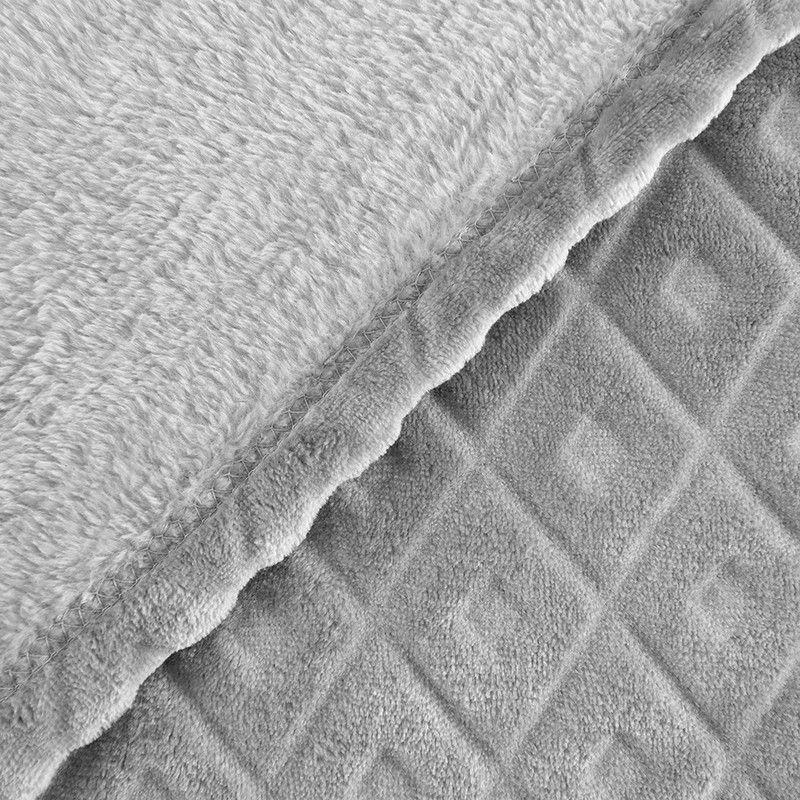 Frazada Coral Embossed 2 P Gris-1