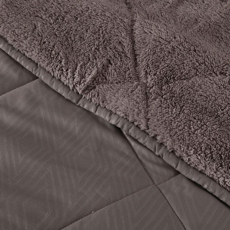 Plumon MF Emboss Sherpa 2 P Gris-1