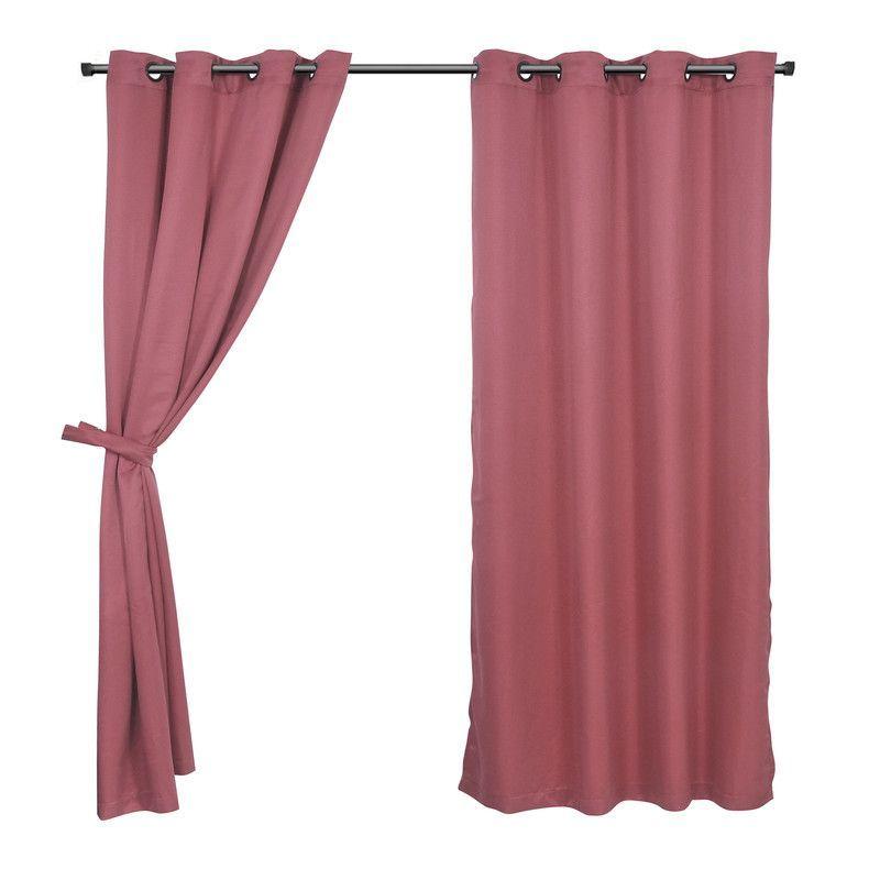 Set de Cortinas Tela Arg. 140x220 Raye Terra-0