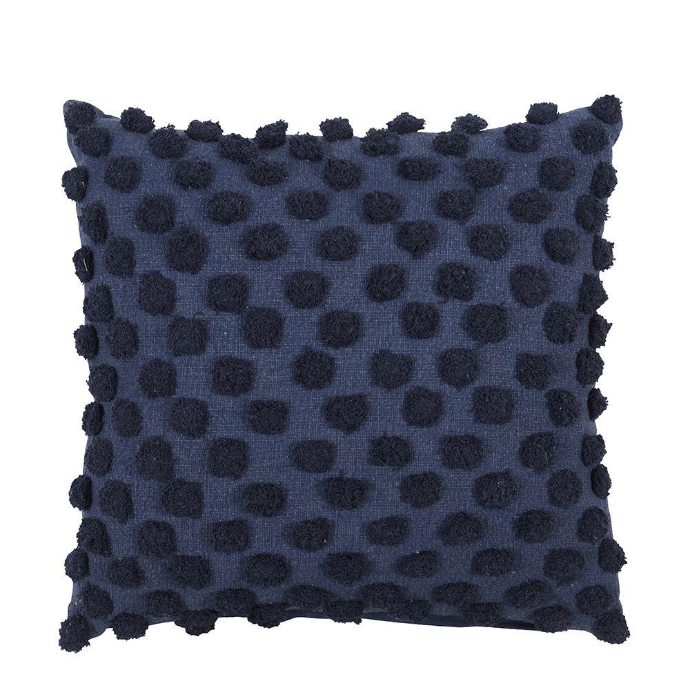 Cojin diseño 50x50cm cuadros azul Fabrics-0