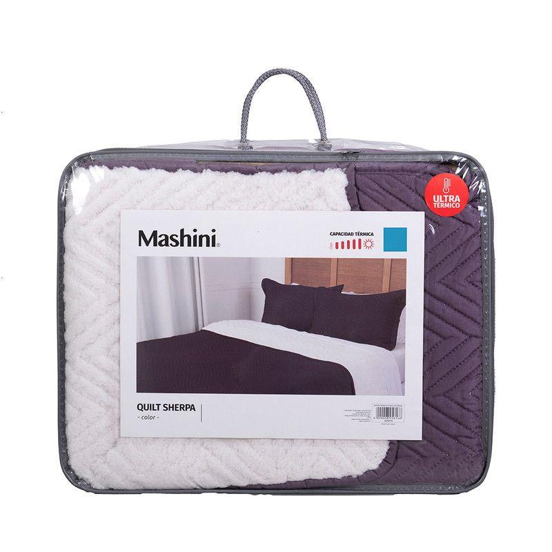 Quilt Mf. Sherpa 2 Plazas Morado-4