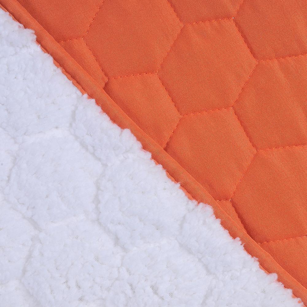 Quilt Sherpa 2 Plazas Naranja-1