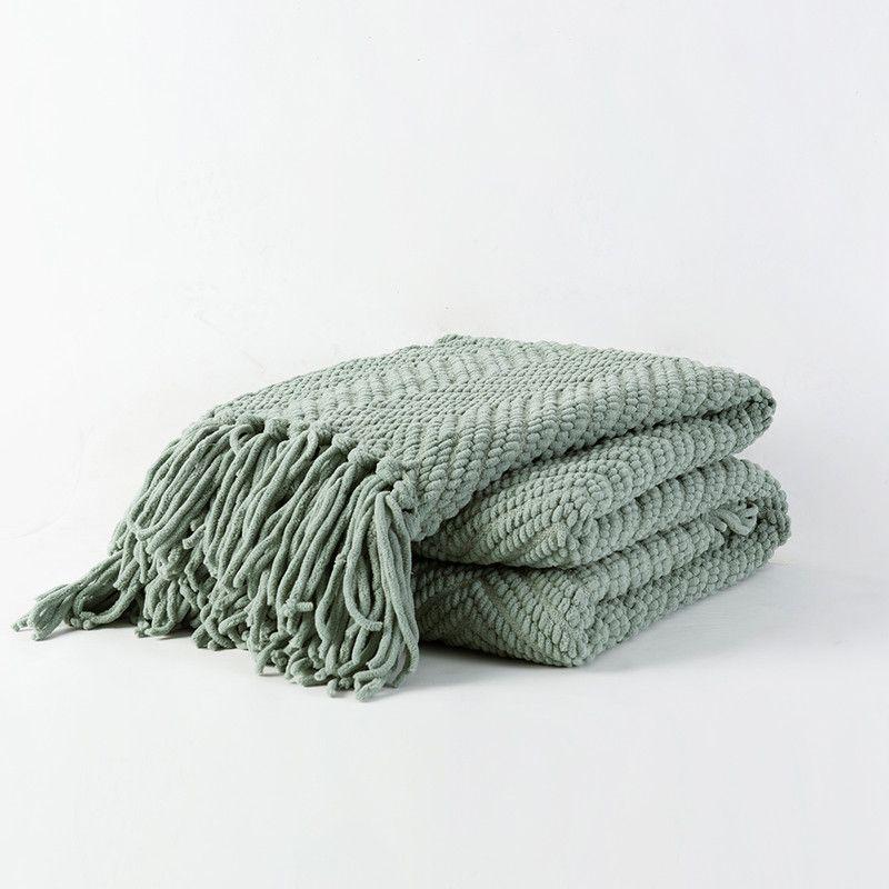 Manta chunky zigzag Verde-0