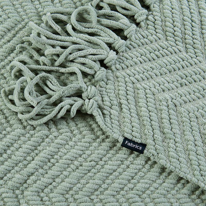 Manta chunky zigzag Verde-1