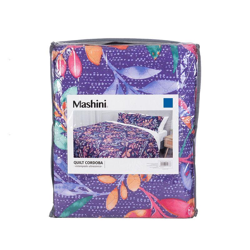 Quilt Cordoba Estampada  2 P Leaves-4