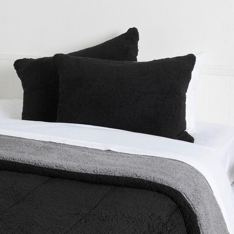 Plumon Sherpa/Sherpa King Negro-Gris esp-2