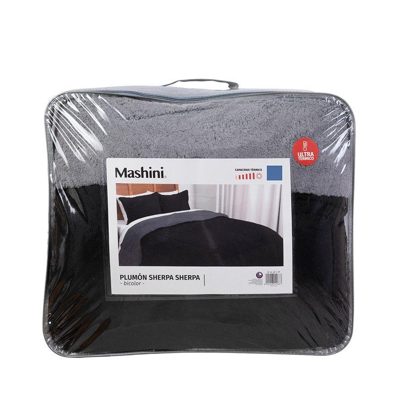 Plumon Sherpa/Sherpa King Negro-Gris esp-3