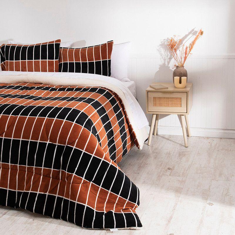 Plumon Coral print Sherpa 2 P Cuero-3