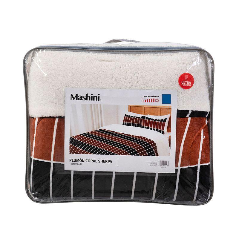 Plumon Coral print Sherpa 2 P Cuero-4