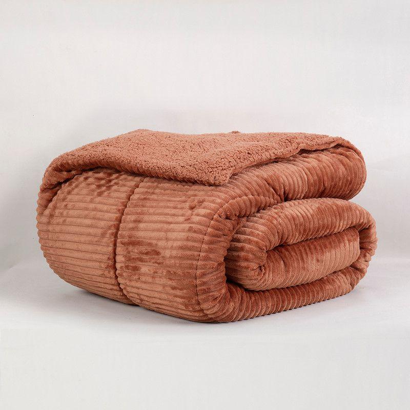 Plumon Corduroy Coral Sherpa 2 P Café-2