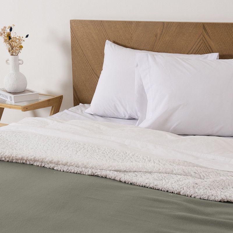 Frazada Polar-Sherpa Lisa 2 P verde Inv-2