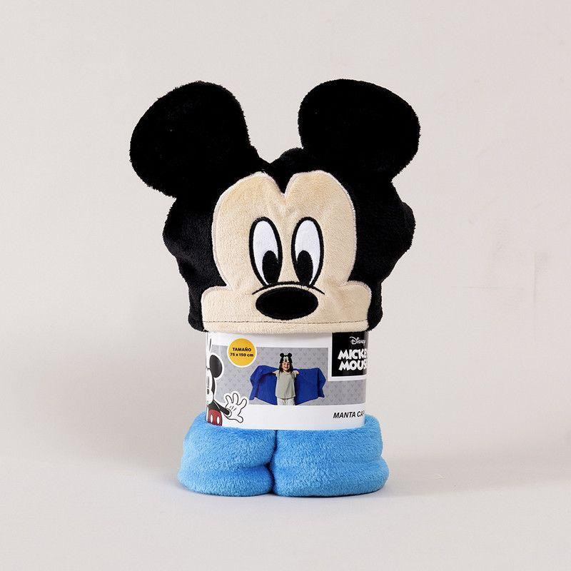 Manta capucha 3D 70X150cm Mickey-2