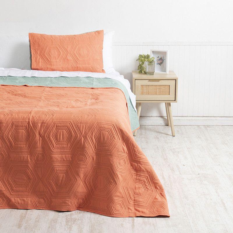 Quilt MF 1.5 P  Naranjo-Verde-0