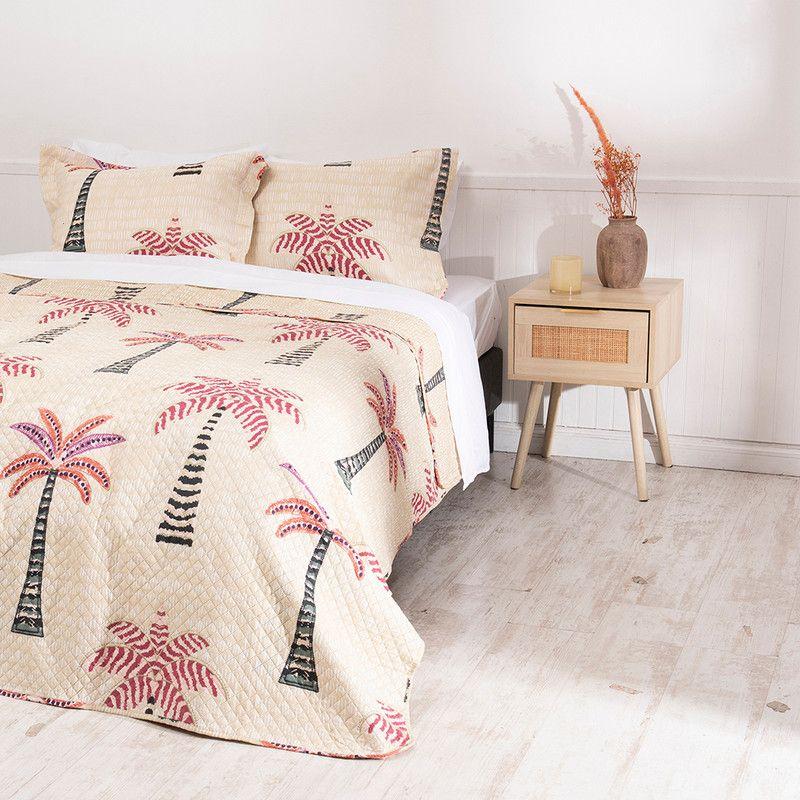 Quilt Cordoba Estampada King Palmeras-2