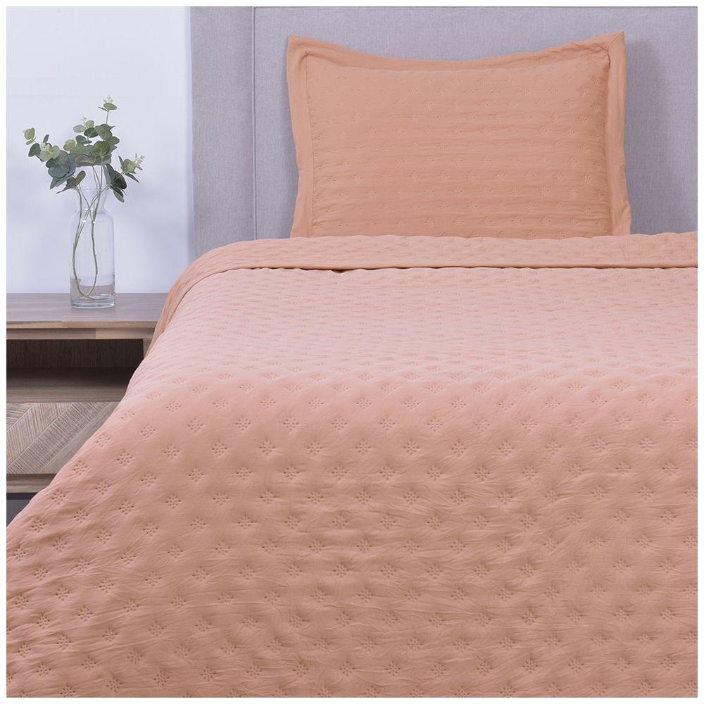 Quilt Ultrasonico liso rosado 1.5 p-0