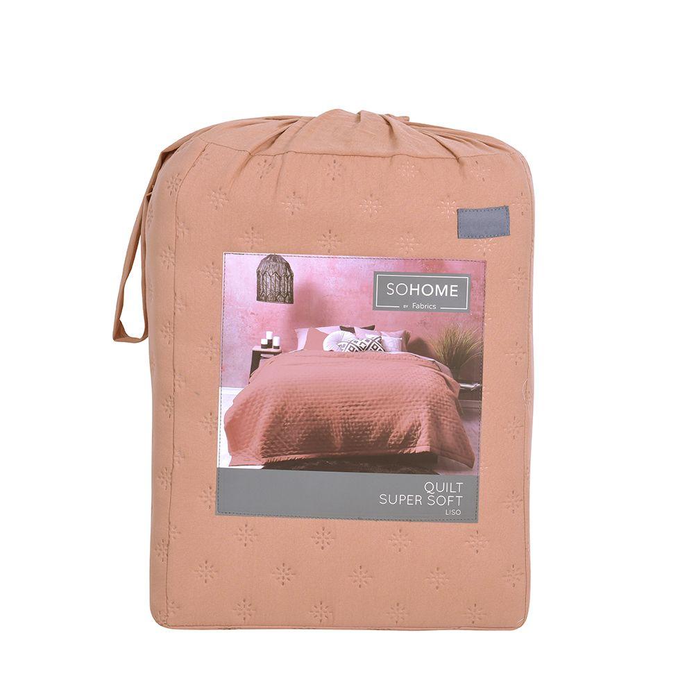 Quilt Ultrasonico liso rosado 1.5 p-2