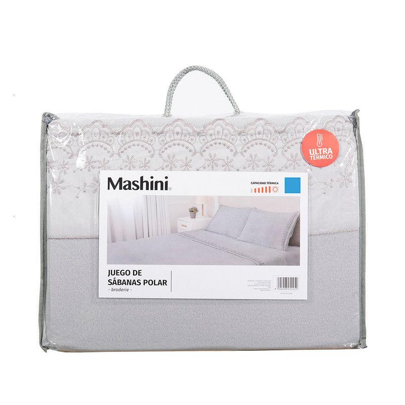 Sabana Polar Lisa Broderie King Gris-4