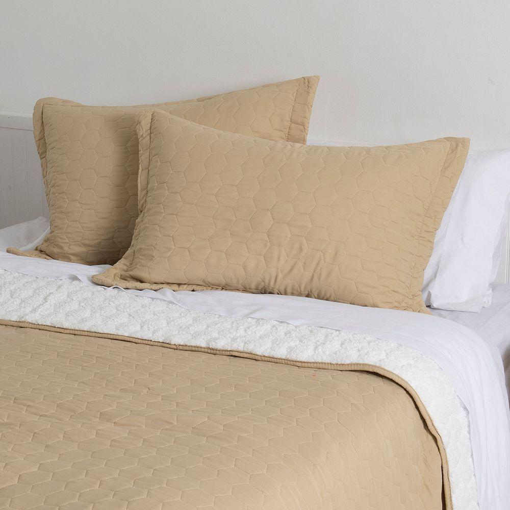 Quilt Sherpa 2 Plazas Beige-3