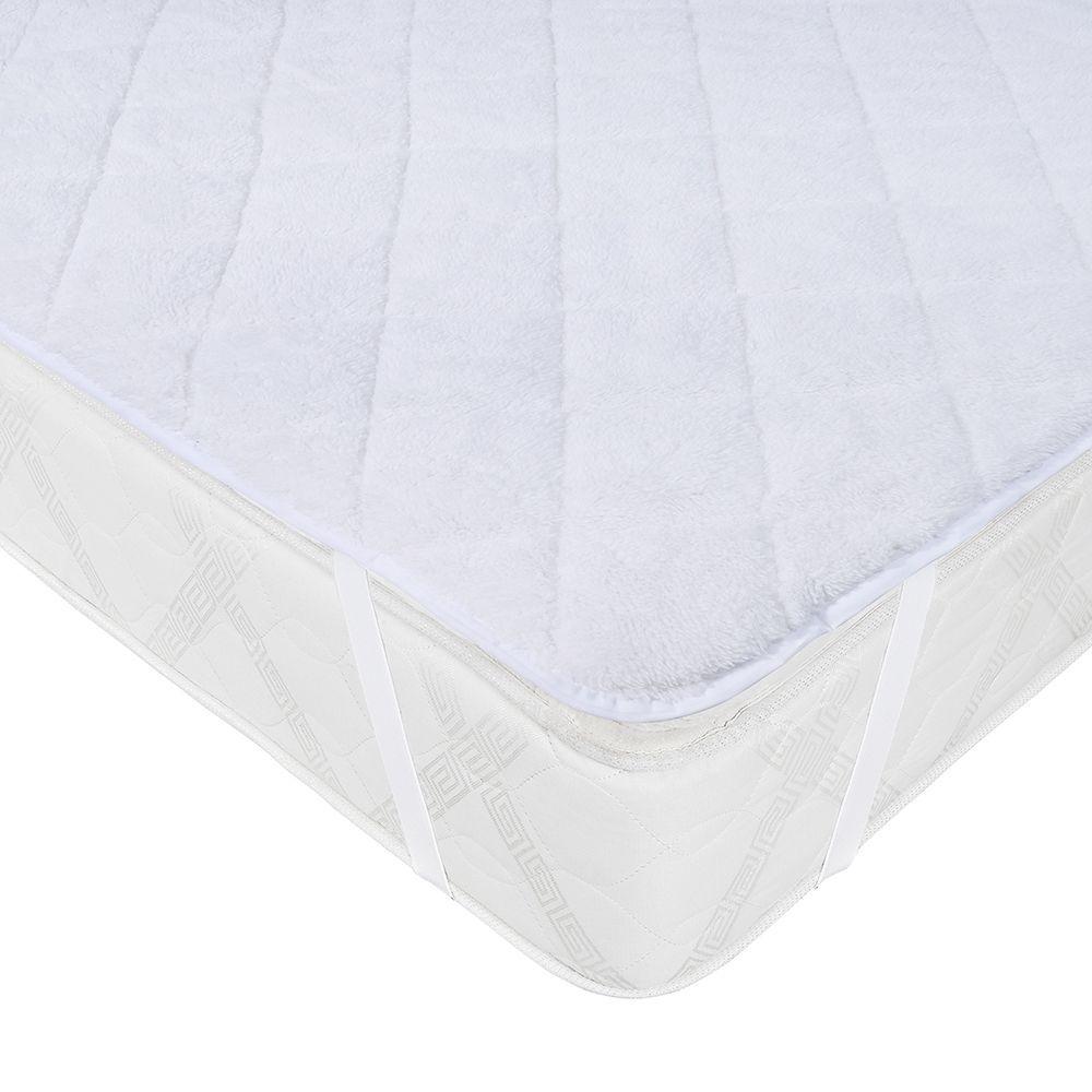 Cubrecolchon Sherpa King Blanco-0