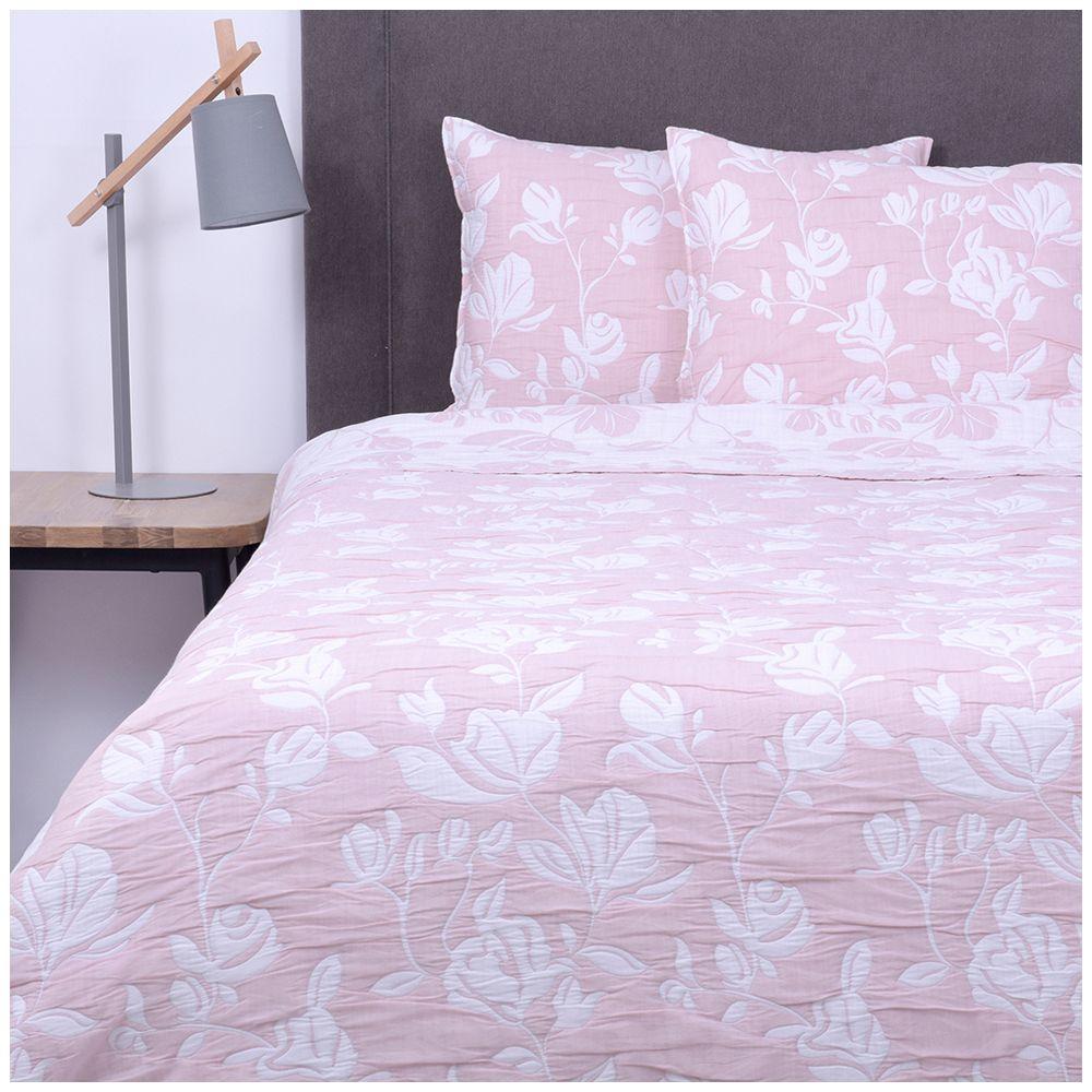 Quilt jacquard dise¤o 2 P blossoms rosado Fabrics-0