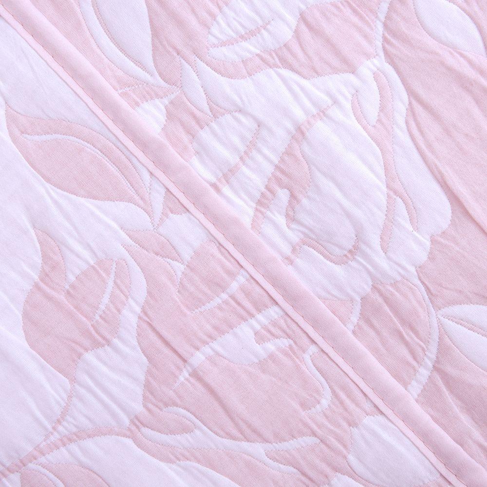 Quilt jacquard dise¤o 2 P blossoms rosado Fabrics-1